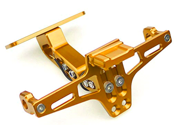 Motorcycle CNC Adjustable Universal Rear Fender Eliminator Gold